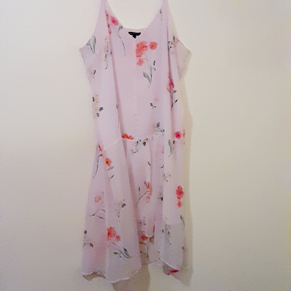 Who What Wear Pink Floral Dress